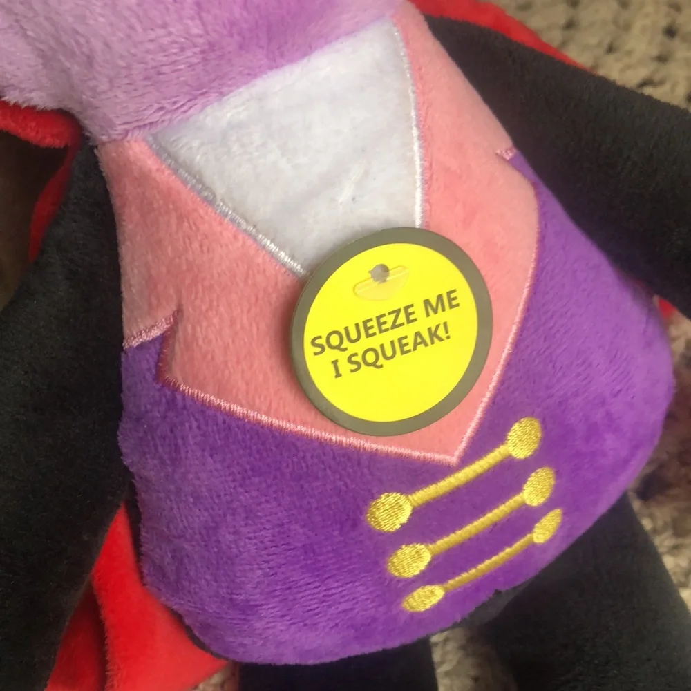 Purple Vampire Plush Dog Toy
